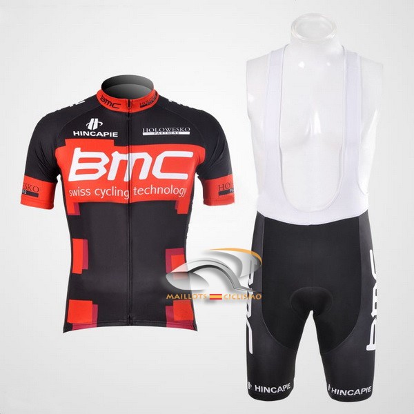 2012 Maillot BMC mangas cortas tirantes